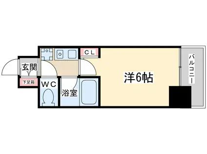 エスリード梅田新道第2(1K/10階)の間取り写真