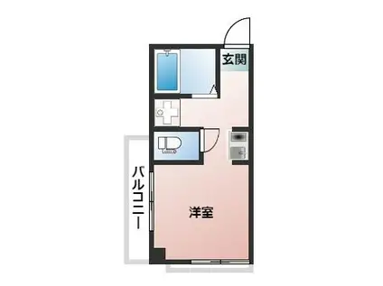 サーティワン松本(ワンルーム/3階)の間取り写真