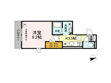 ARIETTA(1K/1階)の間取り写真