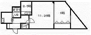 ISSA CORE(1LDK/5階)の間取り写真