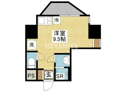 デ・クメール中川(ワンルーム/2階)の間取り写真