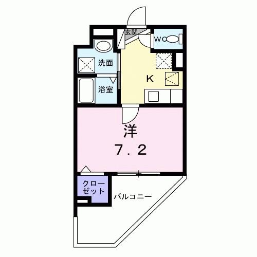 ヒカルサ京都御薗橋通(1K/3階)の間取り写真