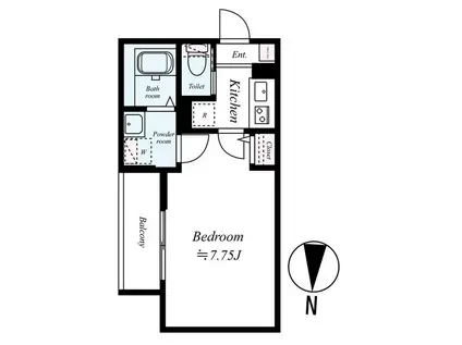 GRADUS上溝IV(1K/2階)の間取り写真