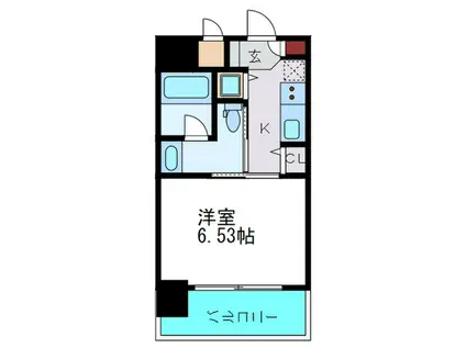 アリエ大阪城北(1K/5階)の間取り写真