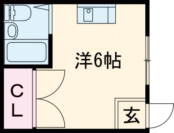 オリーブ泉佐野駅前ビル(ワンルーム/4階)の間取り写真