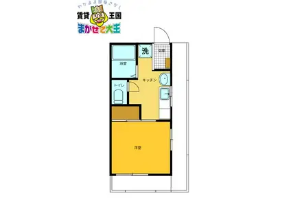 ペディオン富士見(1K/5階)の間取り写真