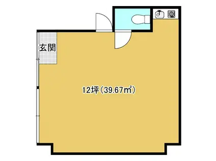 フジコービルII(ワンルーム/1階)の間取り写真