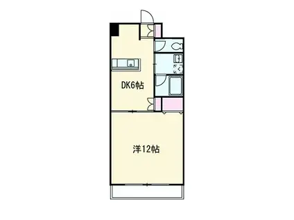 MP X番館(1DK/2階)の間取り写真