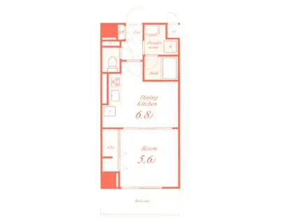 OOYAHARUKAS(1DK/3階)の間取り写真