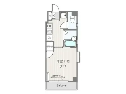 ラ・ミア・カーサ小杉(1K/3階)の間取り写真