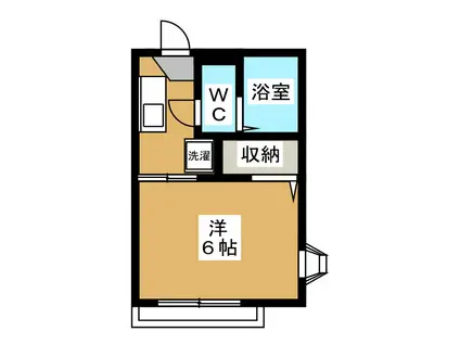 メゾンフェリックス(1K/2階)の間取り写真