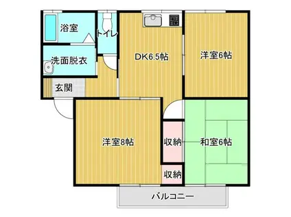 長尾NV(3DK/2階)の間取り写真