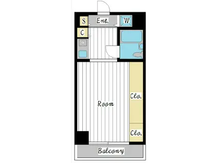 グレイスメゾン川崎(ワンルーム/6階)の間取り写真