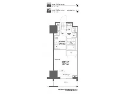 プライムアーバン板橋(1K/10階)の間取り写真