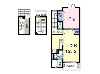 プリミエール(1LDK/3階)の間取り写真