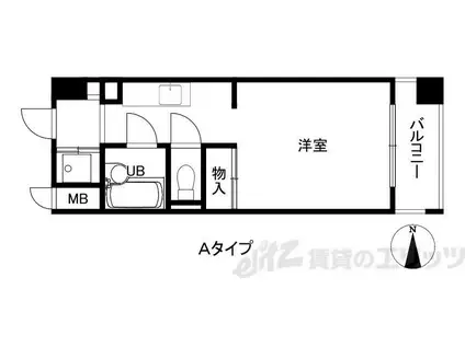 エムズコート(1K/3階)の間取り写真