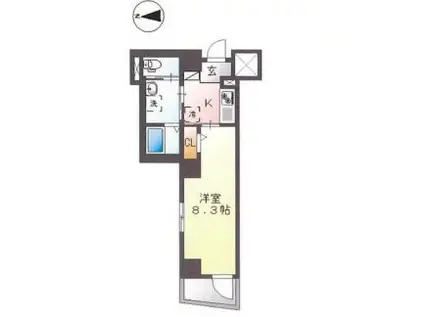 コンフォートA砂町水辺公園(1K/7階)の間取り写真