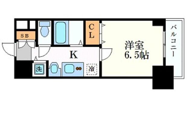 プレサンス 名古屋STATIONアライブ(1K/13階)の間取り写真