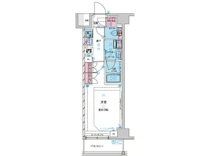 GENOVIA北池袋II(1K/3階)の間取り写真