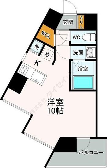 リエス東別院(ワンルーム/7階)の間取り写真