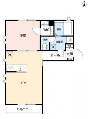 グランシャリオ 2号館(1LDK/3階)の間取り写真