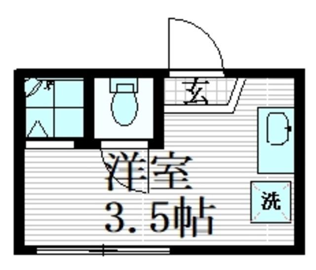 TM小向仲野町(ワンルーム/1階)の間取り写真