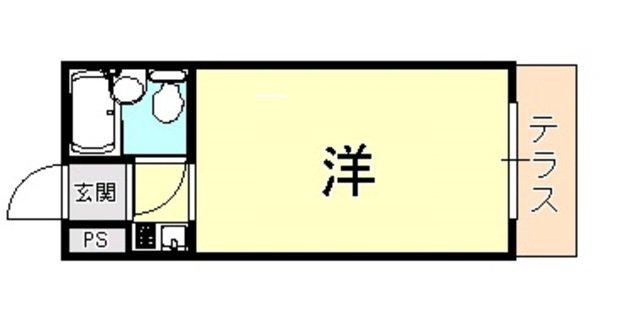 ダイドーメゾン御影(1K/1階)の間取り写真