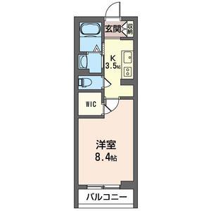レフィシア(1K/3階)の間取り写真