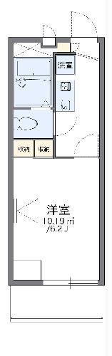レオパレスMINAMINOII(1K/1階)の間取り写真
