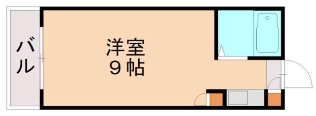 TAKAビル光明(ワンルーム/6階)の間取り写真