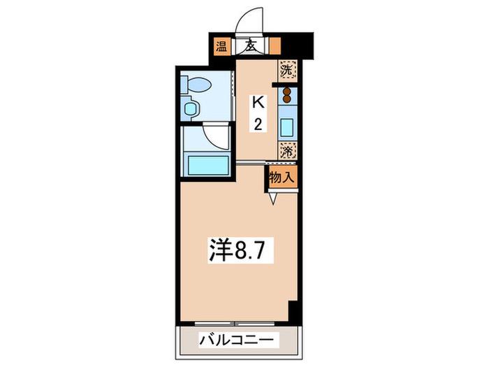 ヴァリエ原町田(1K/3階)の間取り写真