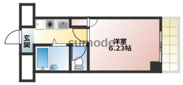 フォルシアM(1K/3階)の間取り写真