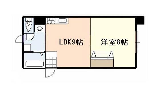 立石ビル(1LDK/1階)の間取り写真