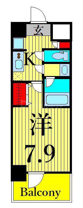 ROOTS BUNKYO OTOWA(1K/12階)の間取り写真