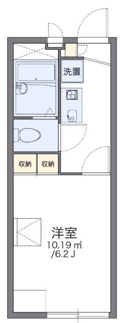 レオパレスシュッドカルチェII(1K/1階)の間取り写真
