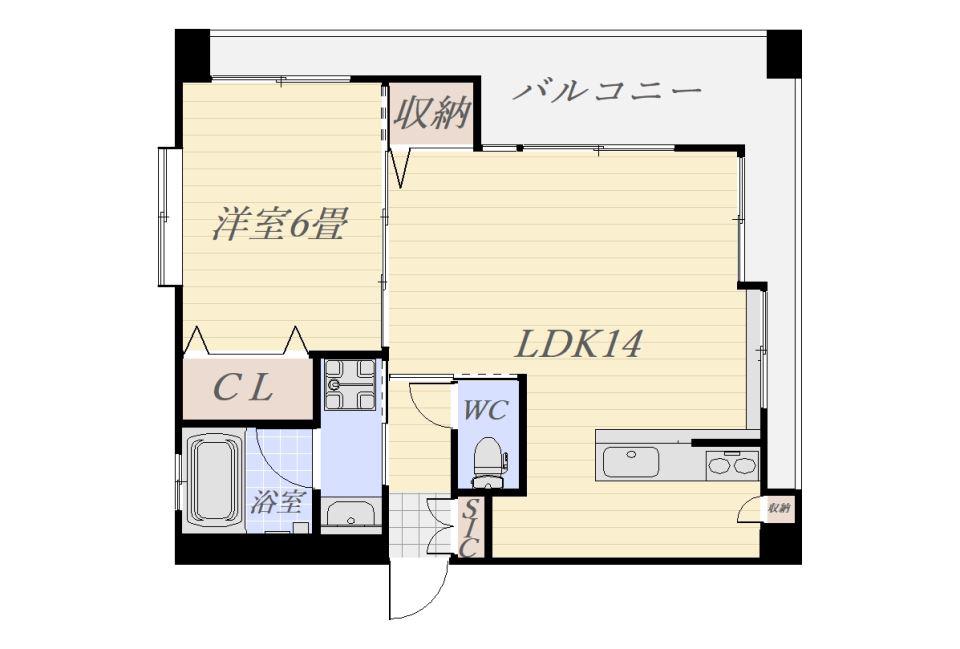 米澤BLDII(1LDK/3階)の間取り写真