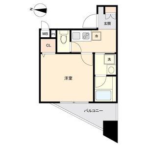 CAVANA新栄(1K/9階)の間取り写真
