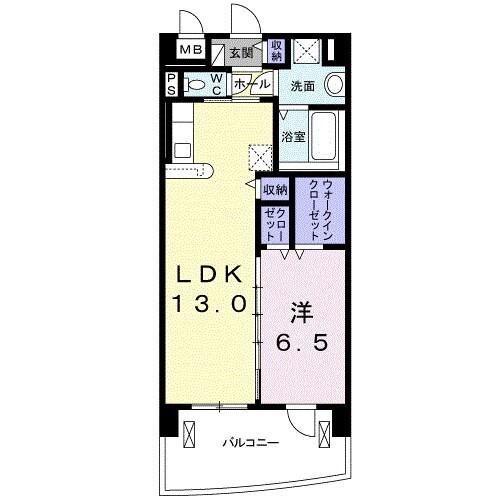 ノースグランパス(1LDK/1階)の間取り写真