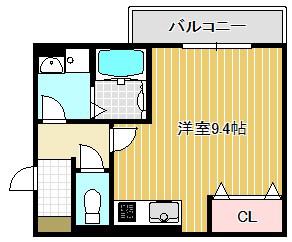 REPOSER AKANE(ワンルーム/2階)の間取り写真