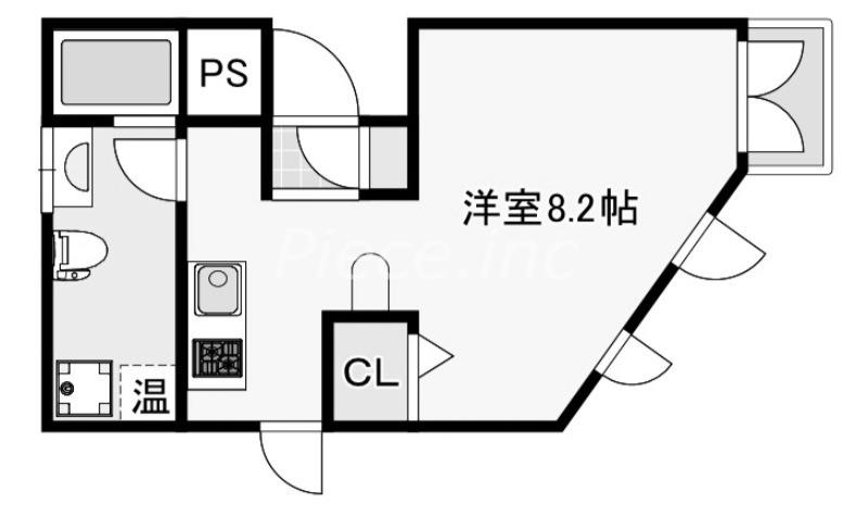 ARIER OYODO(ワンルーム/5階)の間取り写真