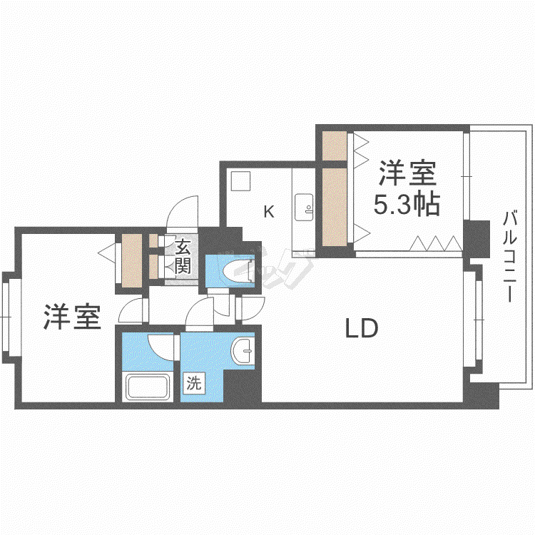 サエラ115(2LDK/3階)の間取り写真