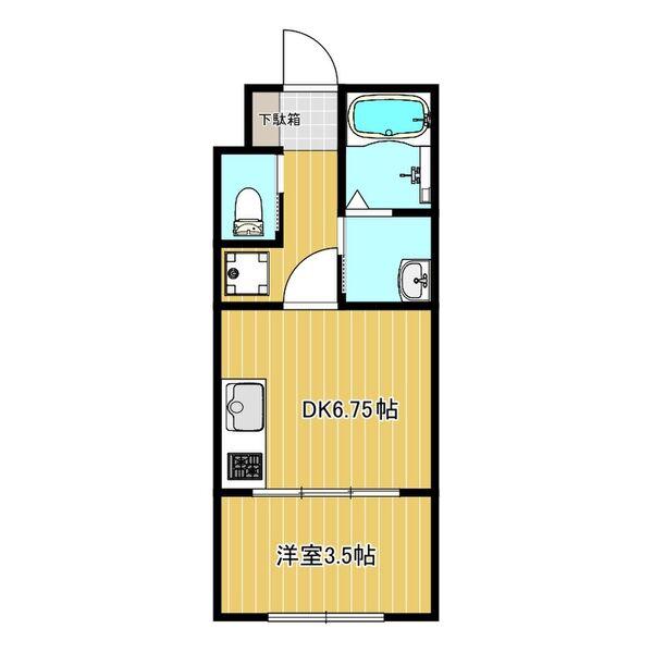 NORN HOUSE(1DK/1階)の間取り写真