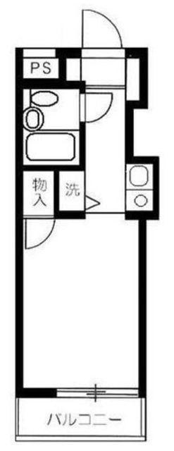 ウインベルソロ堀切菖蒲園(ワンルーム/2階)の間取り写真
