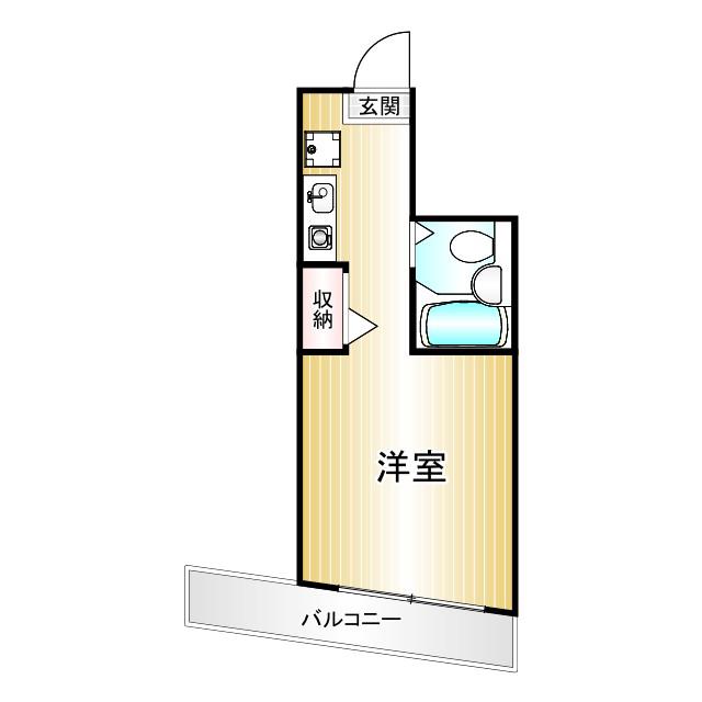ピュアメゾンミネ(ワンルーム/3階)の間取り写真