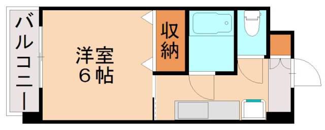 ドメールM(1K/2階)の間取り写真