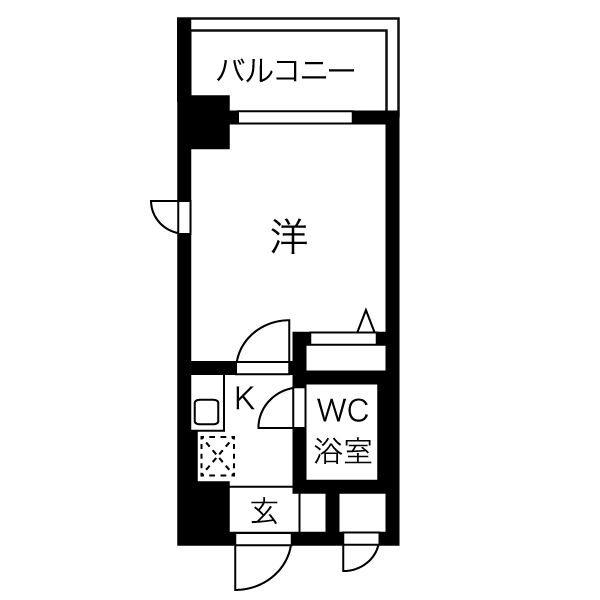 エスリード神戸(1K/3階)の間取り写真