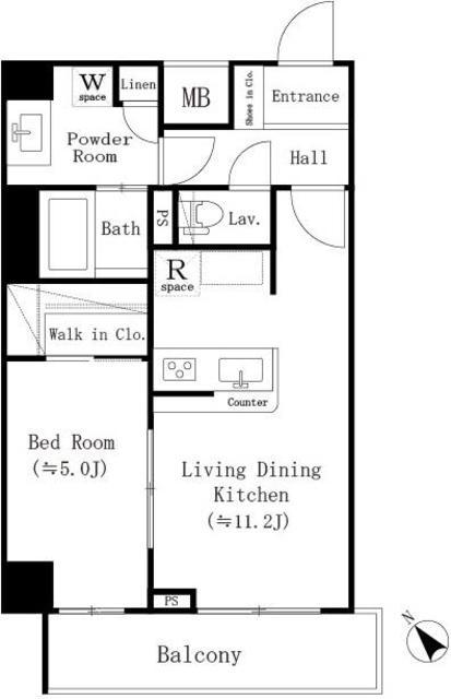 MAISON.O(1LDK/2階)の間取り写真