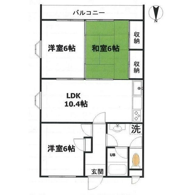 アネックス沢渡(3LDK/3階)の間取り写真