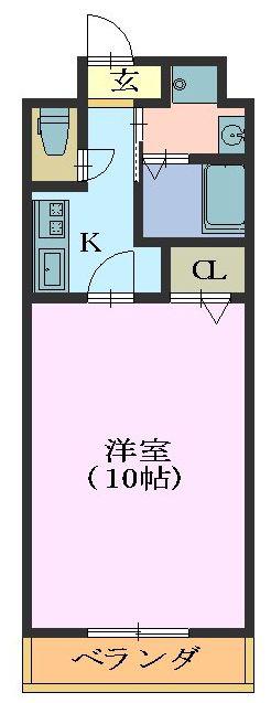 マ・メゾン池場(1K/4階)の間取り写真