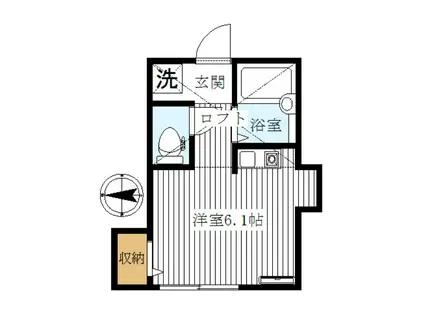 ブライトステージ中板橋(ワンルーム/2階)の間取り写真